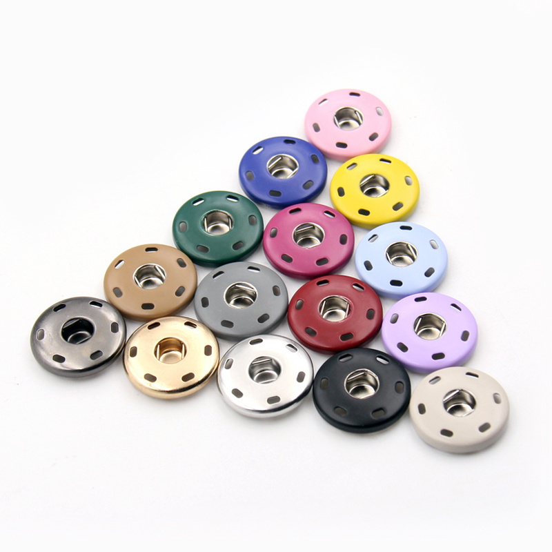 colored brass metal sewing press snap button for clothing