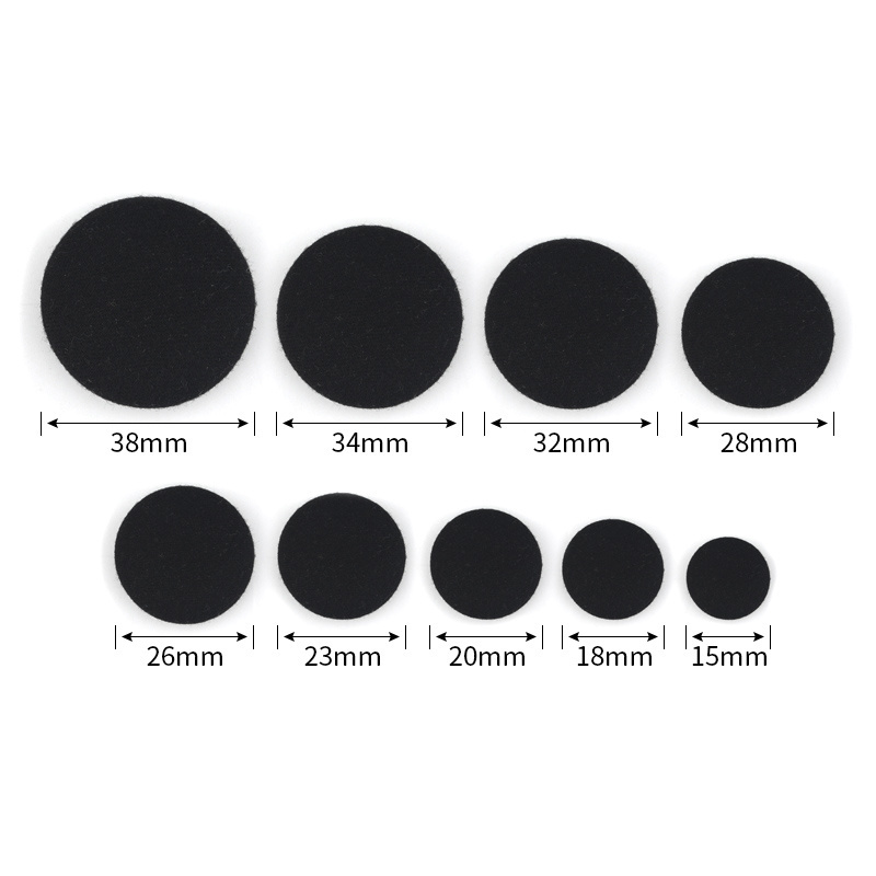 colorful woolen black fabric covered button for overcoats