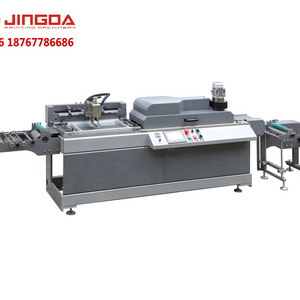 JDZ-2001 Jingda Fully Auto Roll to Roll Single Color Polyester Satin Ribbon Silk Screen Label Printing Machine for Cotton Tape