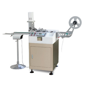 JC-3080 T-Shirt Neck Label Satin Ribbon Ultrasonic Label Cutting Machine for Care Labels, Cotton Tape and Nylon Taffeta Paper