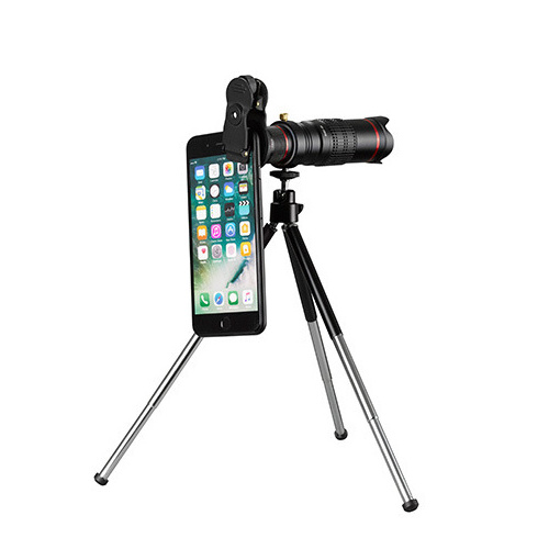 High Quality  4K Optical Telephoto Camera Lens  22X Zoom Lens with mini Tripod for Mobile Phone/Camera Black Color