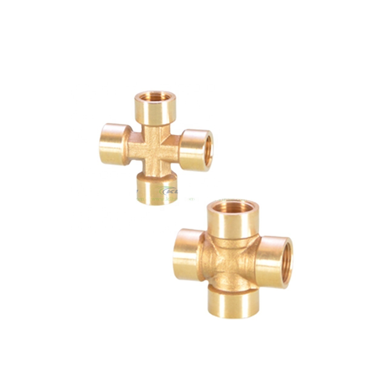 Brass Pipe Fitting 4 Way Connector Cross Pipe Fitting 1/4