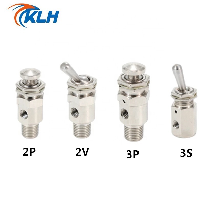 Cylindrical Air Pneumatic Mechanical Valve TAC2-4V Exhaust valve 2 Position 5 Way Self-locking Toggles switch TAC4V