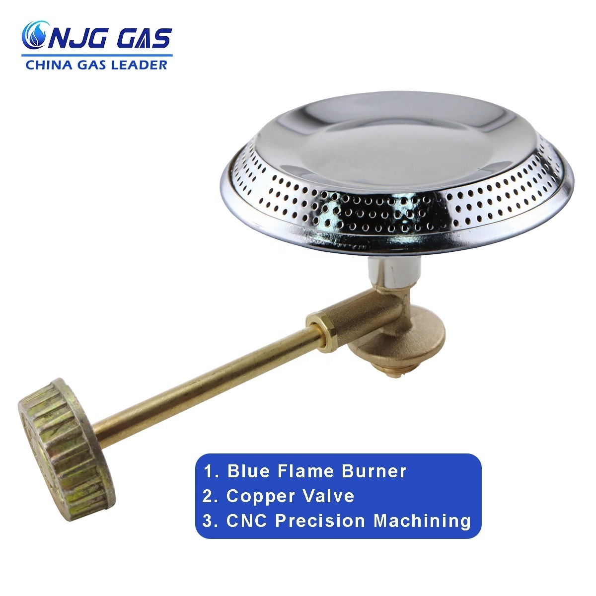 CNJG Africa 6KG Camping LPG Gas Low Pressure Burner Outdoor Stainless Steel Iron Small Burner Gas Cooker with Copper Valve