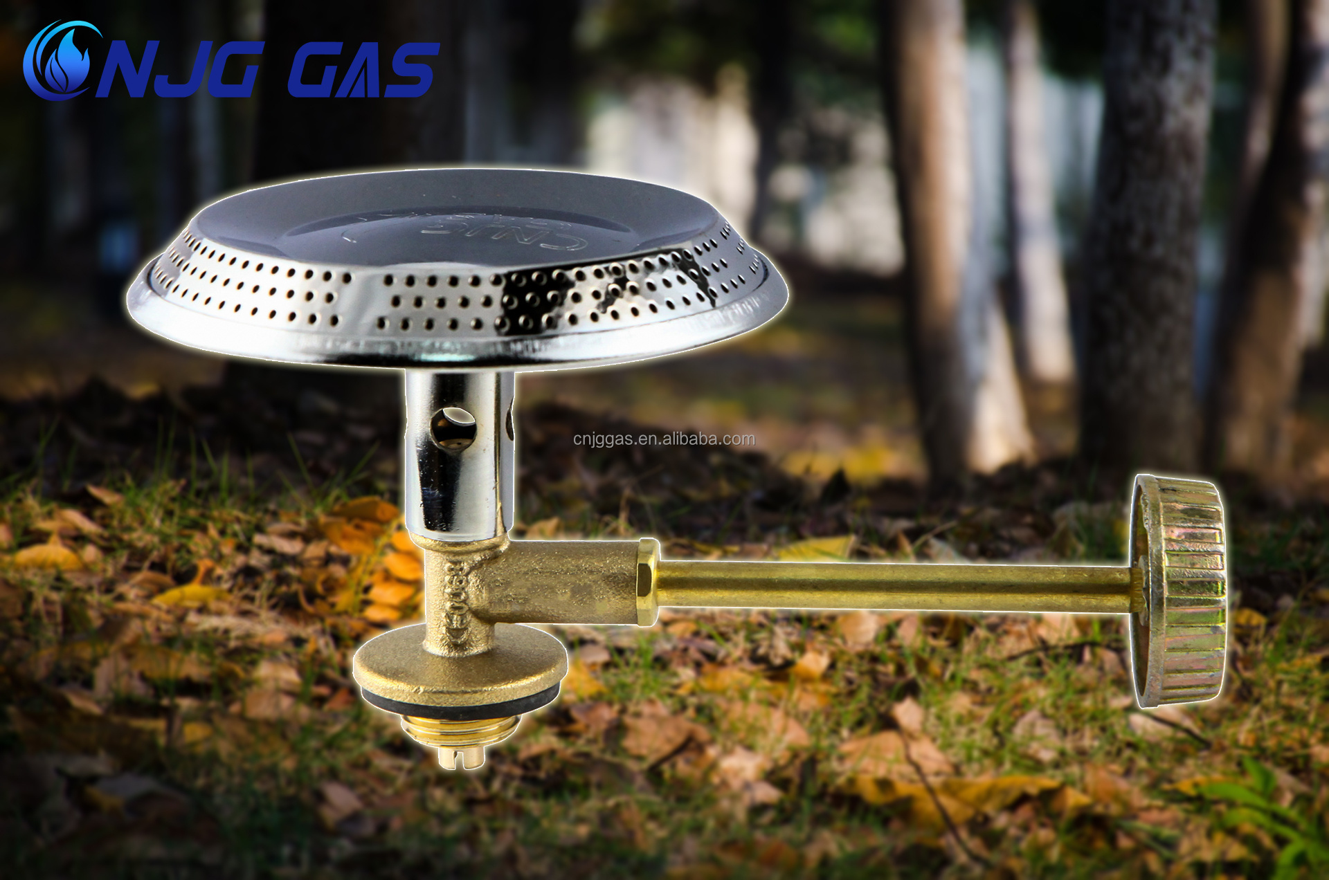 CNJG Orgas Propane Portable Small LPG Camping Gas Burner Stove with Brass Valve for 6kg Cylinder Cooking