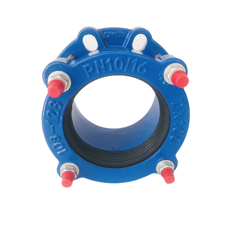 Manufacturer DN110 Ductile Iron Flexible Universal Flange Adaptor Coupling for HDPE PVC PE DCI DI Pipe