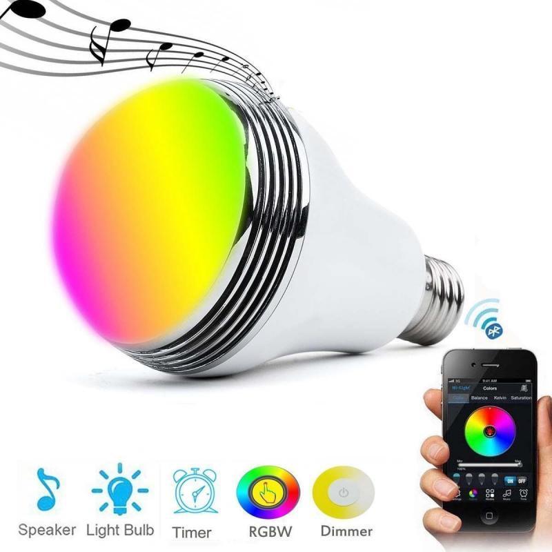 Wireless RGB led bulb  E27 Led Music Bulb Smart Light Speaker Led  Bulb with Speaker