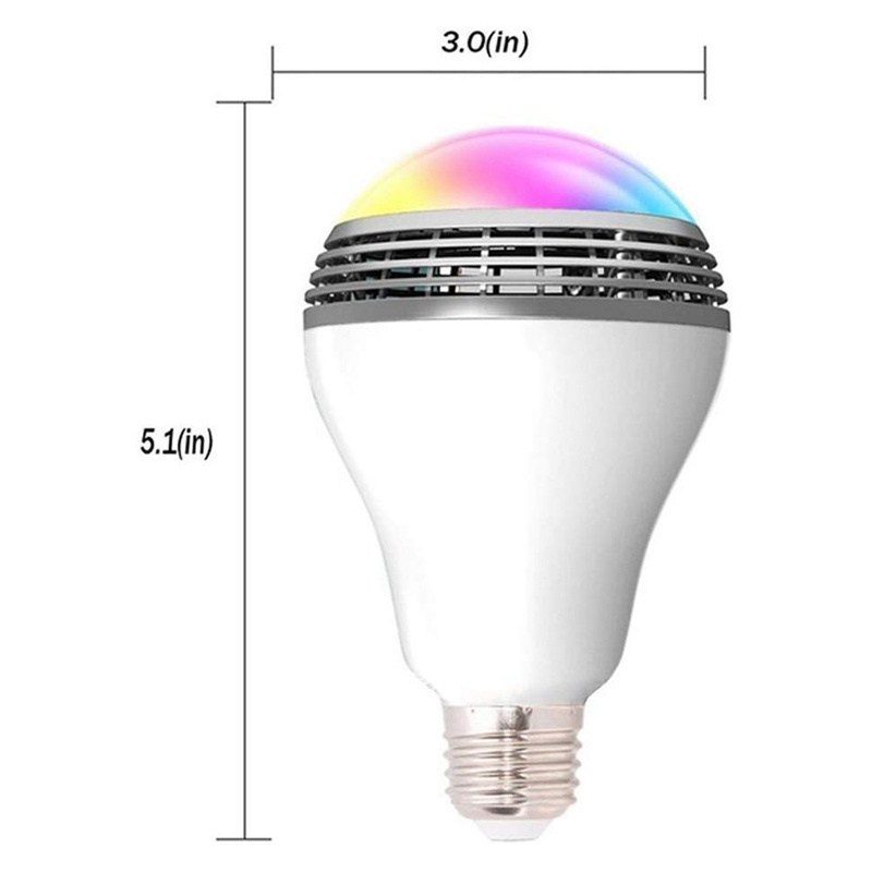 Wireless RGB led bulb  E27 Led Music Bulb Smart Light Speaker Led  Bulb with Speaker