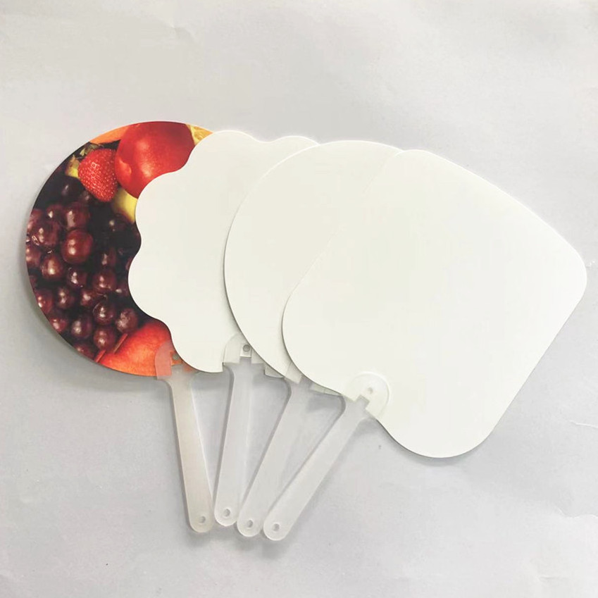 Promotional gifts company personalize hand fan chinese paper fan custom printed portable plastic PVC PP fan