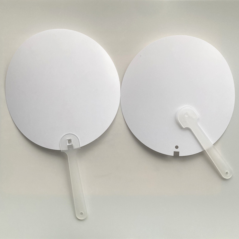 Promotional gifts company personalize hand fan chinese paper fan custom printed portable plastic PVC PP fan