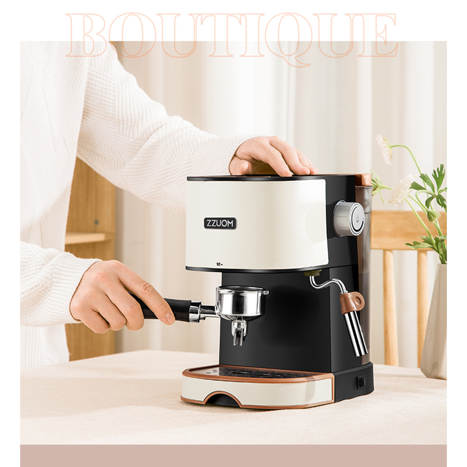 Commercial Household Best Coffee Grinders Maker Cappuccino Espresso Machine Coffee Maker with Grinder Electric Carton Froth Milk