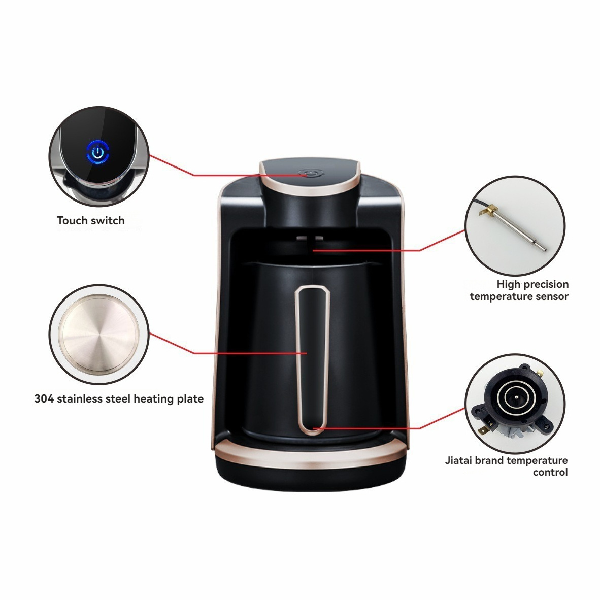 Hotel Room Mini Electric Office Filter Tea Coffeemaker Machine and Home Small Portable Coffee Maker