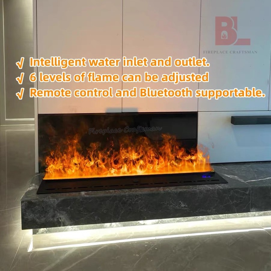 Smart Atomizing Electric Fireplace Led Vapor Steam Remote Control Water Steam Fireplace