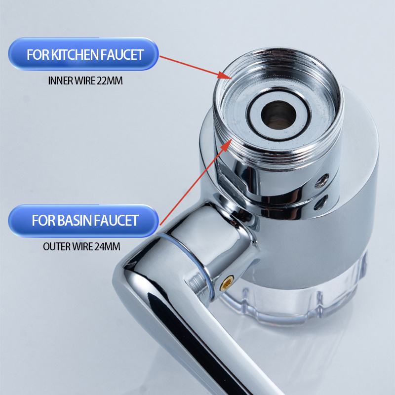 Hot New Nano Taps Filter Faucet Aerator Bathroom Extension Bubbler Swivel Faucet Extender