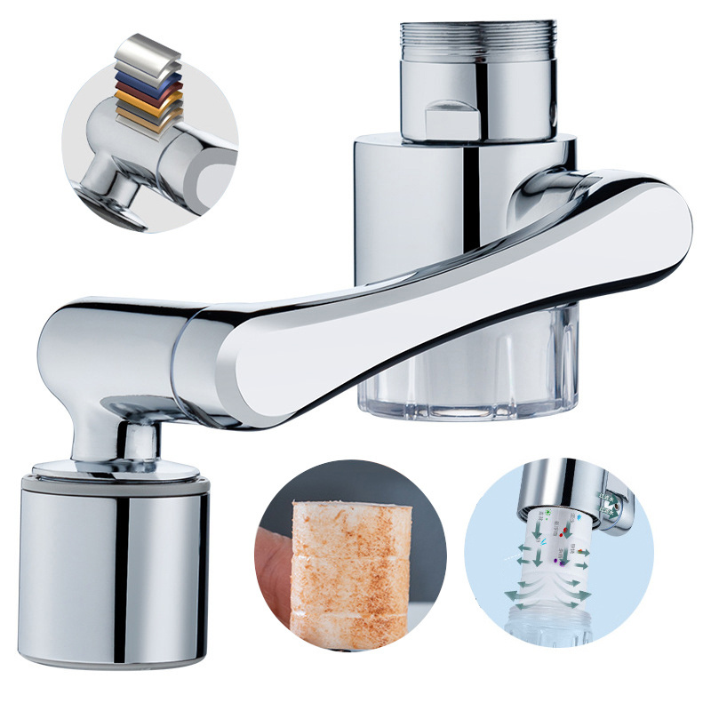 Hot New Nano Taps Filter Faucet Aerator Bathroom Extension Bubbler Swivel Faucet Extender