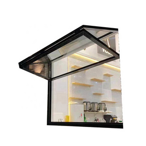 Aluminum Vertical Sliding Bi-Folding Door Push Up Fold Up Window And Door Vertical Fold Up Windows For Storefront