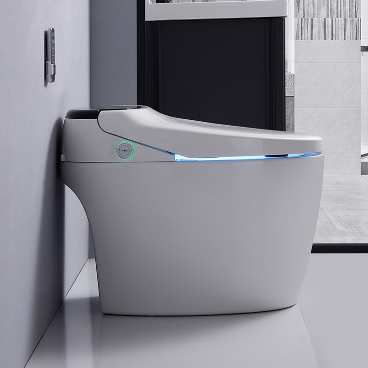 Electric Smart Toilet with Warm Adjustable Self Clean Nozzles And Slow Close Lid Bathroom Accessories Easy Install Smart Toilet