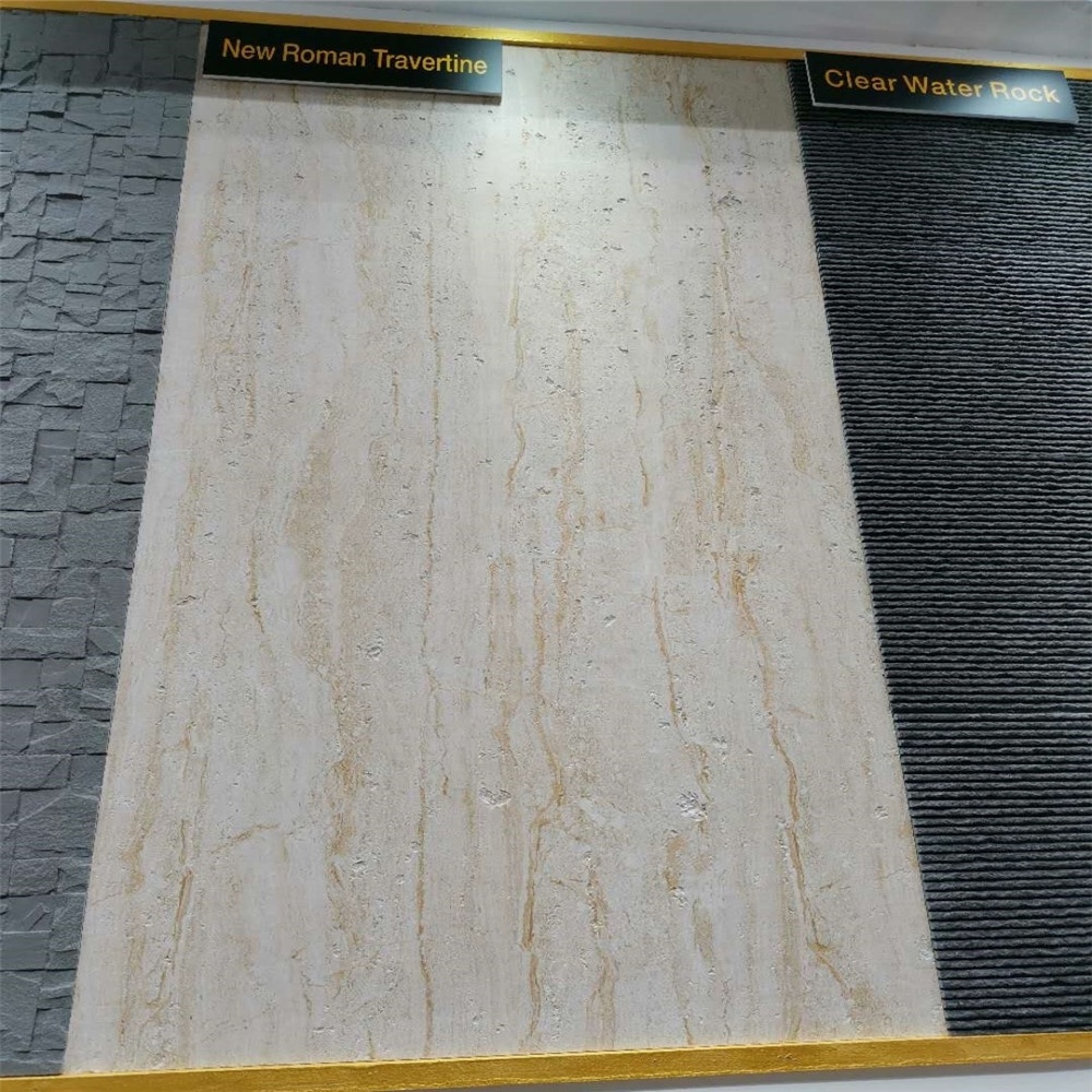 Hot selling travertine flexible tile stone marble wallboard waterproof easy install