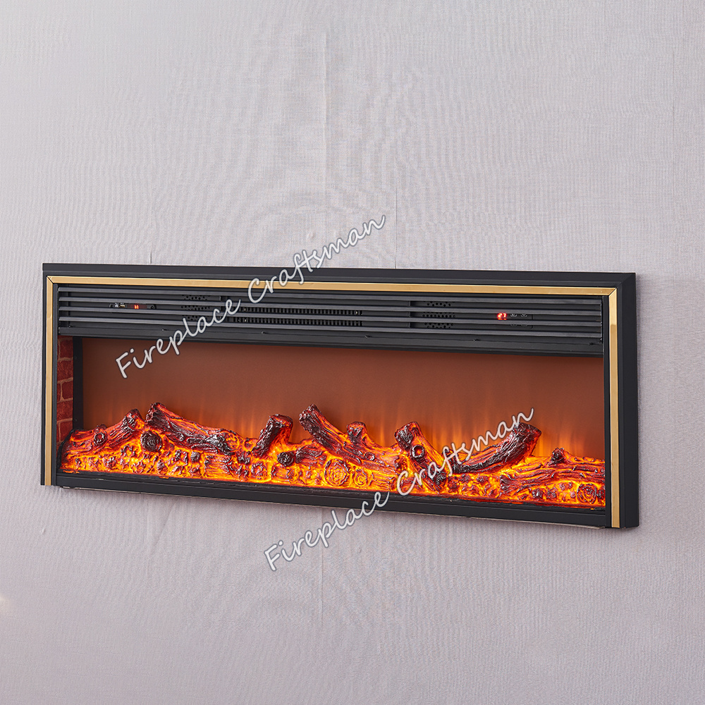 Smart control indoor decorative logs Fire Place wall mounted electric fireplace insert