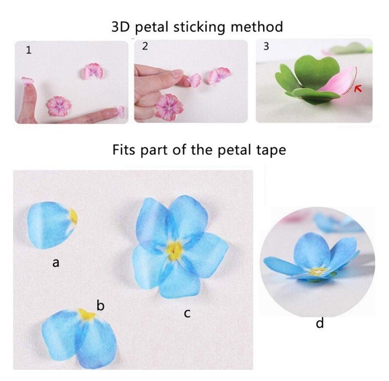 Custom Made Japanese DIY Scrapbooking Craft Decoration Label Stickers Flower Petal Washi Tape