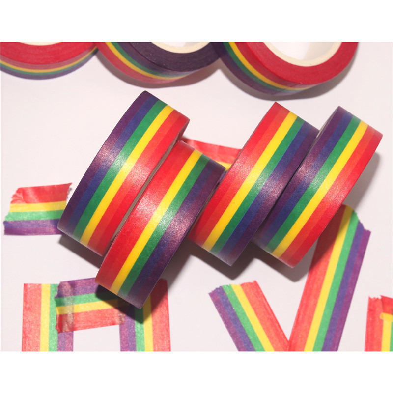 Hot Sale Rainbow Washi Tape Wholesale for DIY Decoration