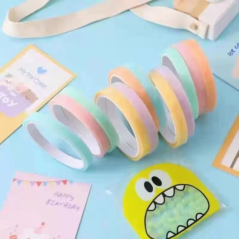 Tik Tok Colorful Anti Stress Toys Sticky Ball Adhesive Tape Diang Balls Stick Into Balls Tape 20M