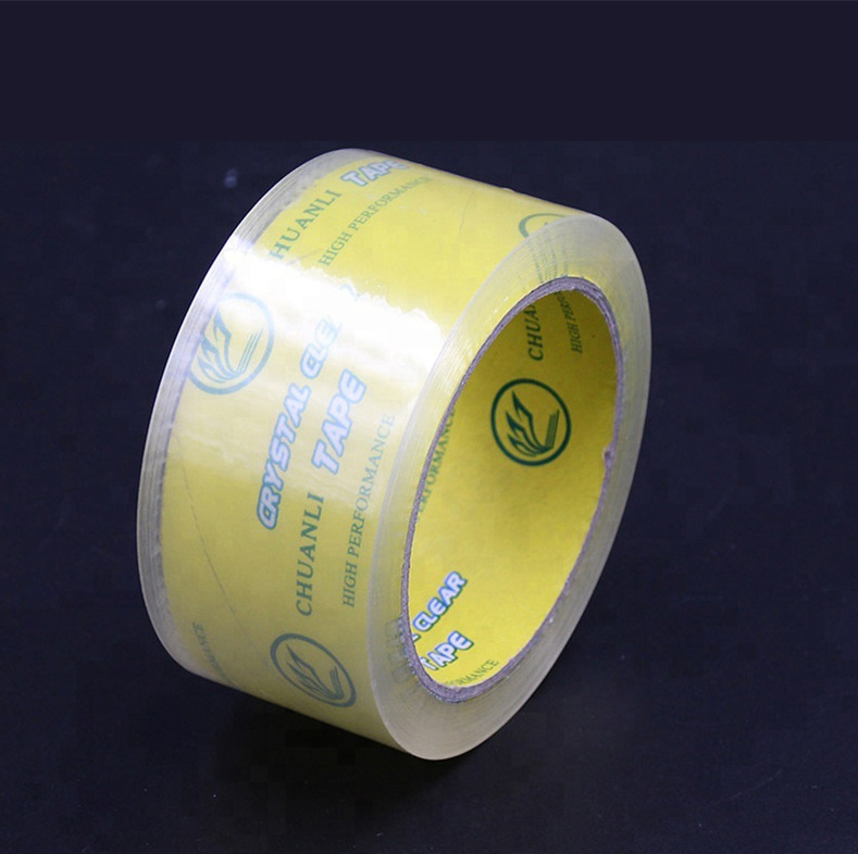 Factory Direct Sell Wholesale Bopp Yellow Crystal Super Clear Carton Sealing Tape