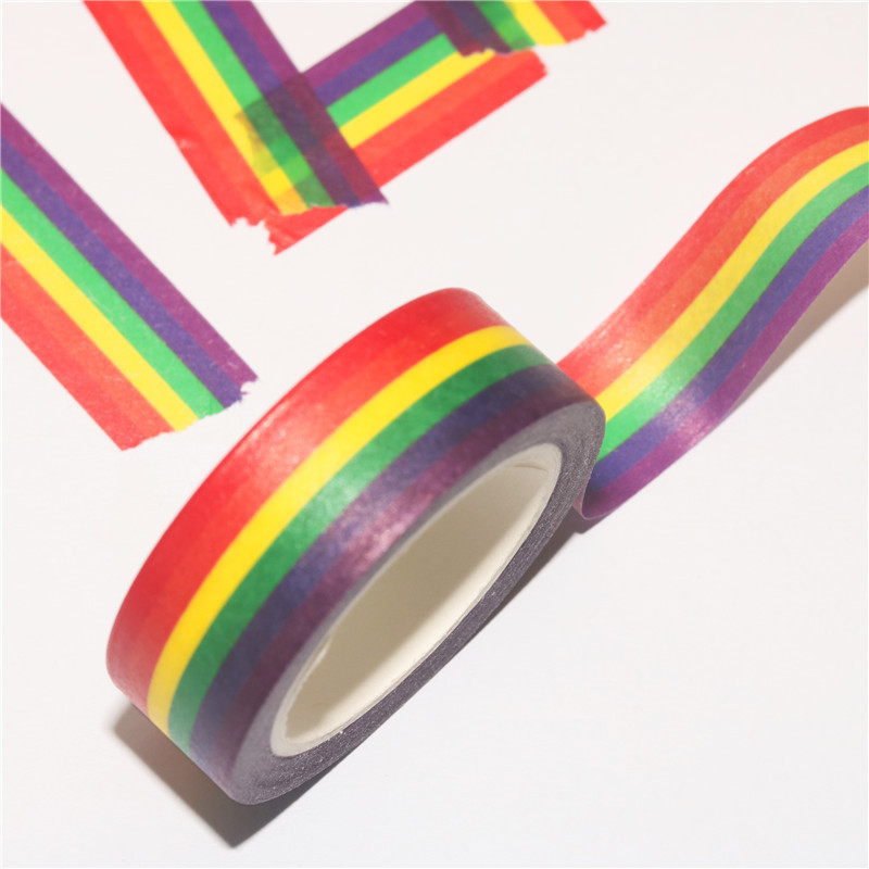 Hot Sale Rainbow Washi Tape Wholesale for DIY Decoration