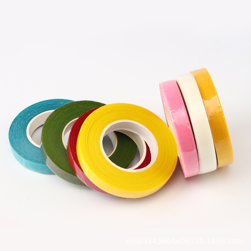 Hot Sale 30 Yard Adhesives for Bouquet Stem Wrap Multi Colors Floral Tape Flowers Making Tapes