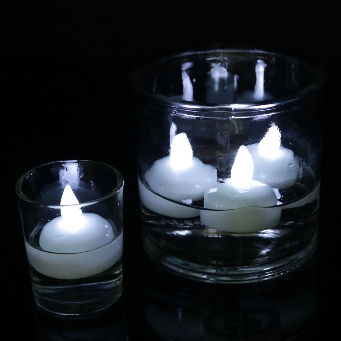 Bar candle lamp led case battery operated water floating candles