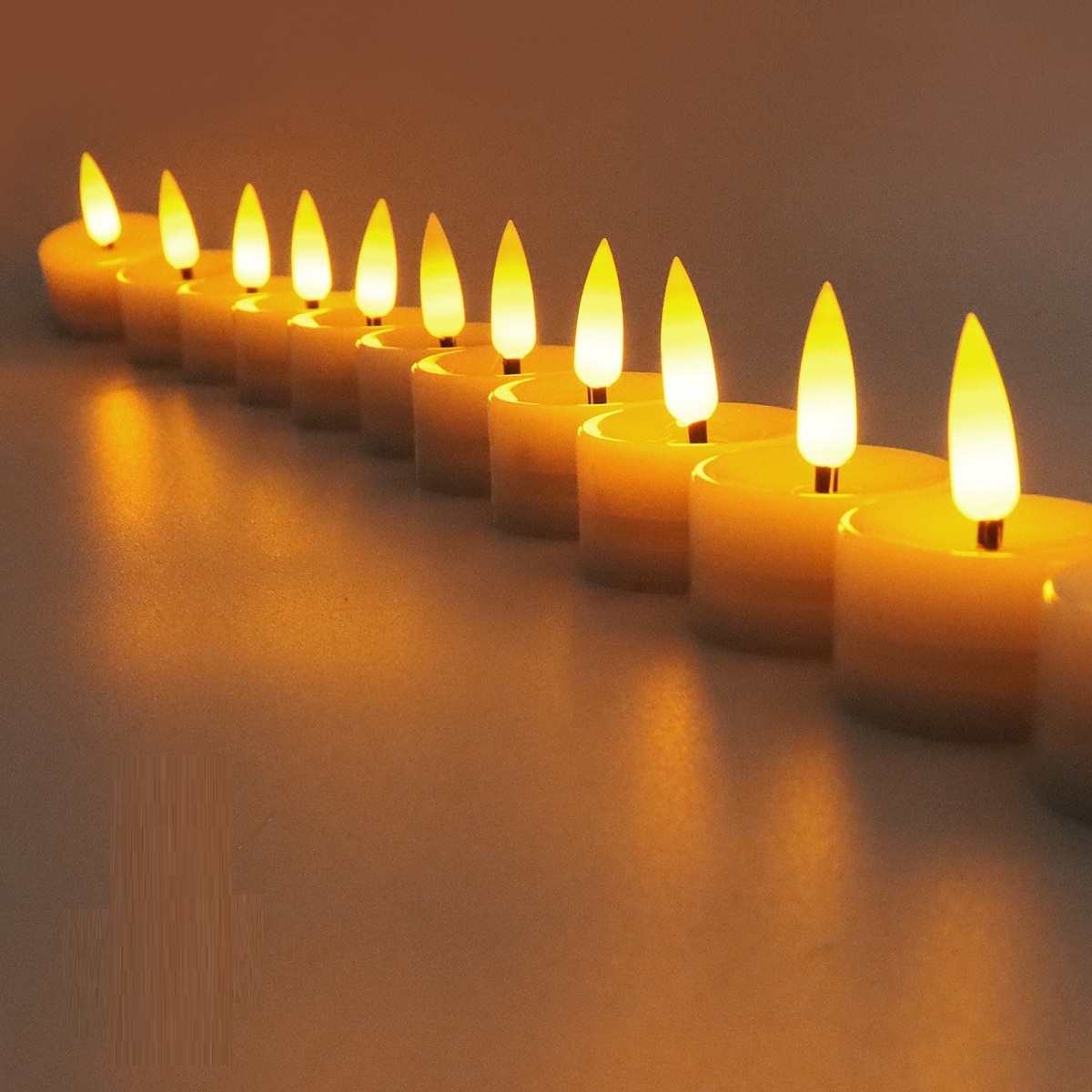 12PCS CR2032 Battery Powered LED Tea Light Candles Flameless Flickering for Wedding Party Lighting