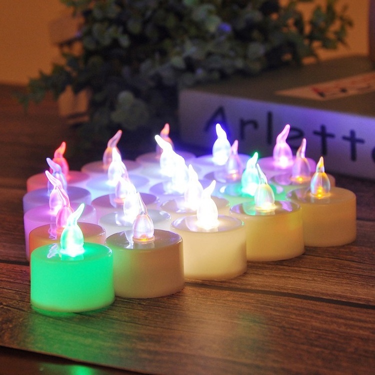 Decorative flameless tea light Christmas LED candles for home event party