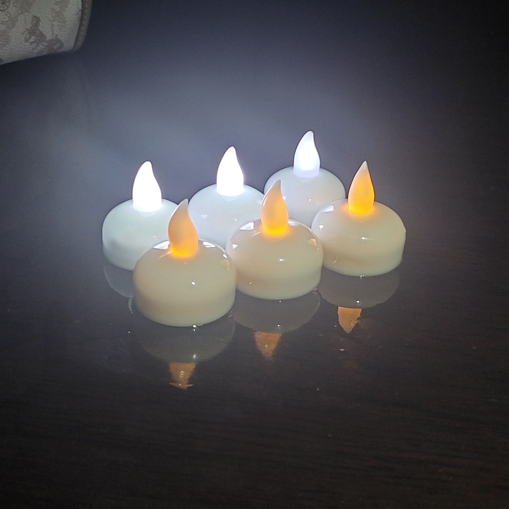 Newish party holiday home decor waterproof tea lights electrical mini floating led candles in water