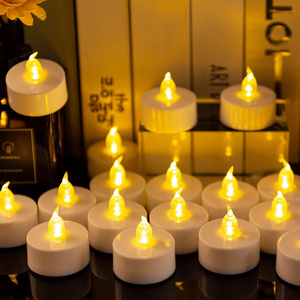 Long Lasting Battery Powered Electric Flameless Small LED Votive Tea Light Candles with Bright Warm Light