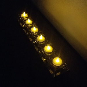 Diwali Lights LED Tea Light Candles Yellow Flickering Flame Bright Battery Operated LED Flameless Candles