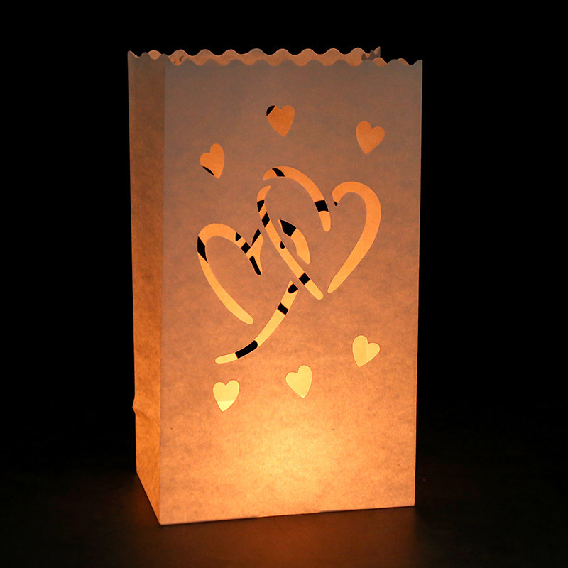 Electronic battery LED tea light candles Christmas decorative home decor flameless LED candles in luminous paper bag