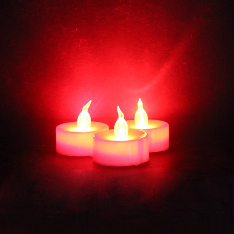 Warm Tea Lights 24 Pack Flameless LED Tea Lights Candles Battery Powered Fake Candles 100 Hours