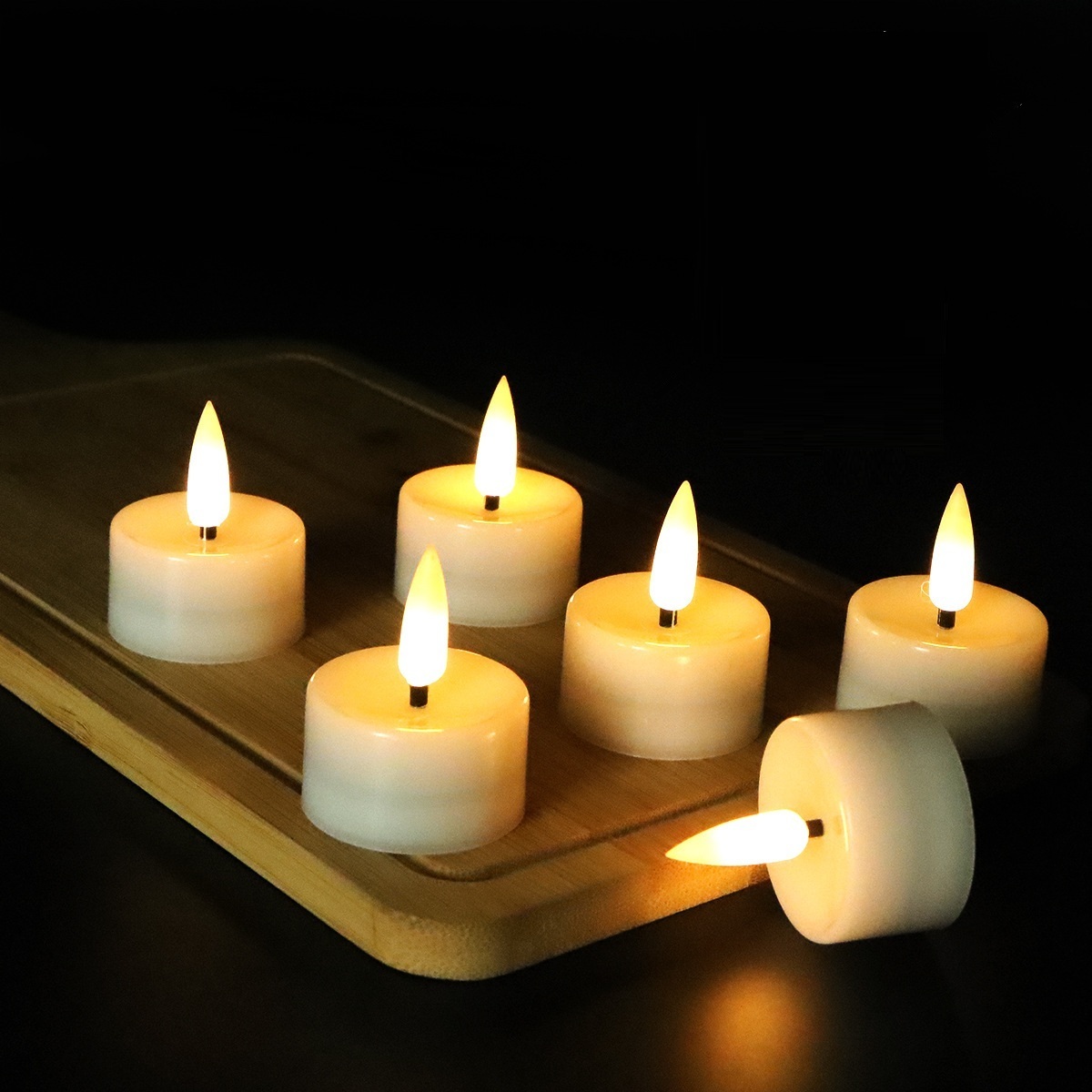 12PCS CR2032 Battery Powered LED Tea Light Candles Flameless Flickering for Wedding Party Lighting