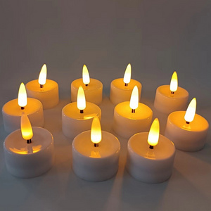 12PCS CR2032 Battery Powered LED Tea Light Candles Flameless Flickering for Wedding Party Lighting