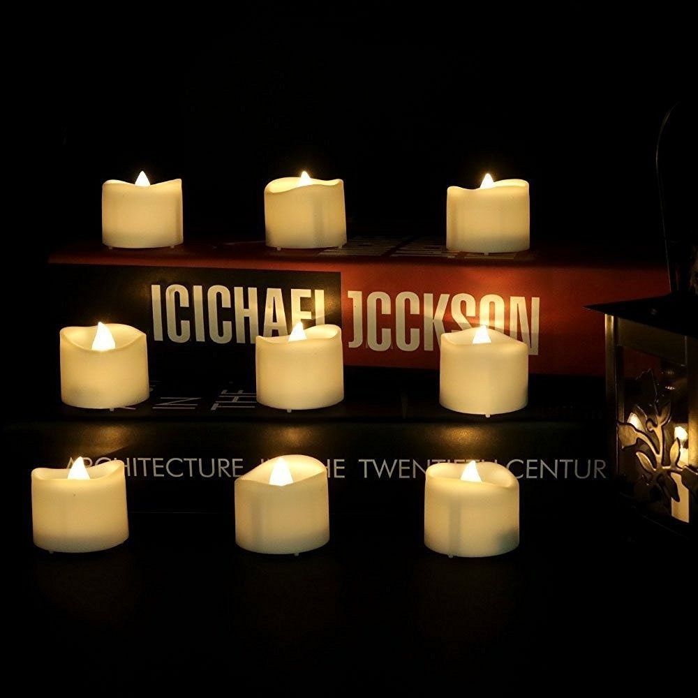 Wholesale 12pcs pack warm white flameless mini led tealight candle