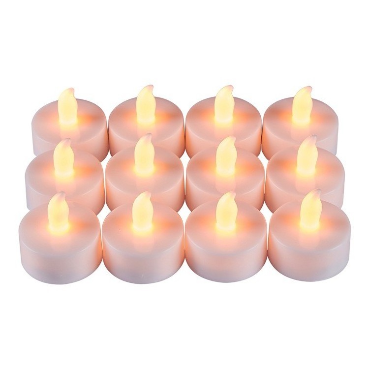 High quality battery operated mini flameless Halloween LED tealight candles with remote control