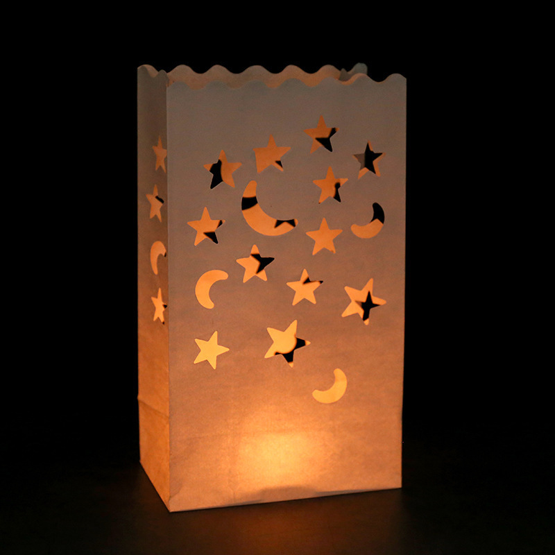 Electronic battery LED tea light candles Christmas decorative home decor flameless LED candles in luminous paper bag