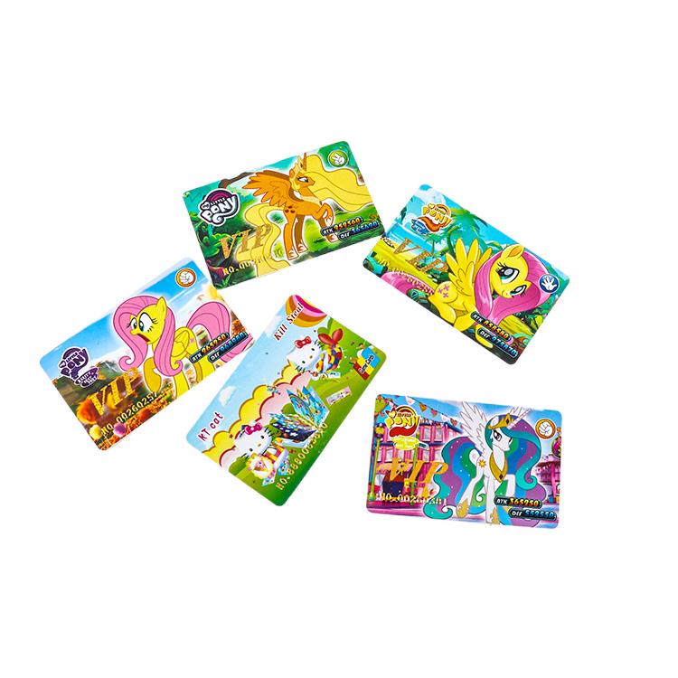 Whosale Cartoon PVC Playing Game Cards Gift VIP Cards With Custom printing design