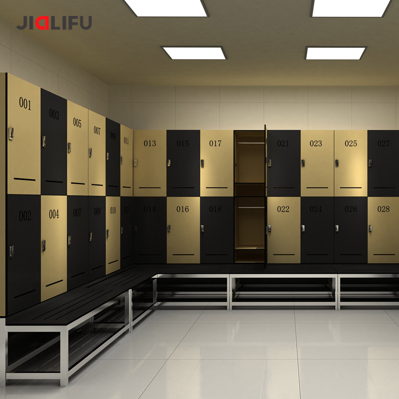 Jialifu gym hpl locker with benches