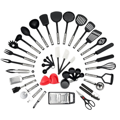 Hot Sale 42pcs Non Stick Heat Resistant Nylon Stainless Steel kitchenware/gadget/accessories/Cooking tools/Kitchen Utensils Set