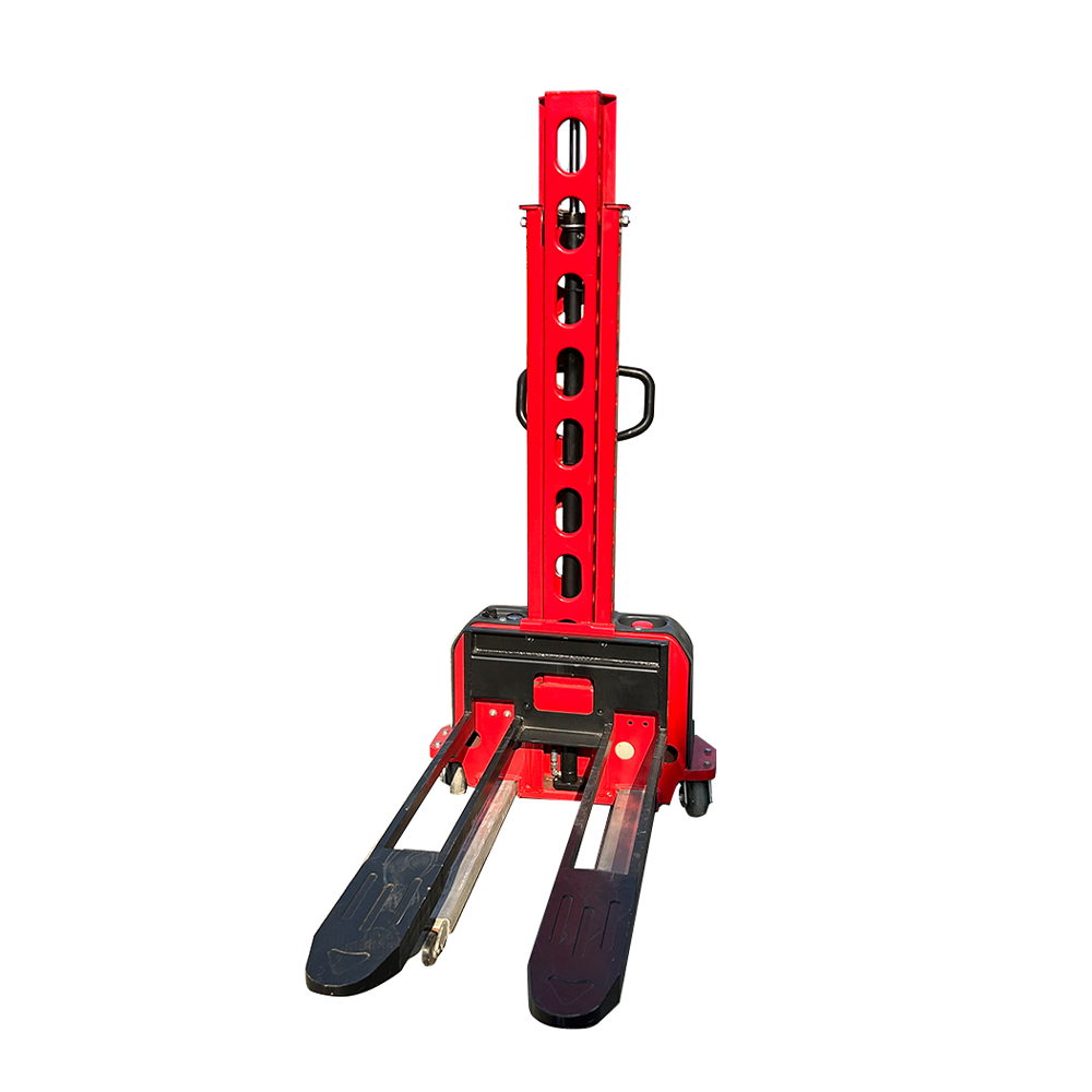 JG Semi Electric Self Lifting Stacker Truck 1t Portable Self Loading Electric Forklift for Car Warehouse