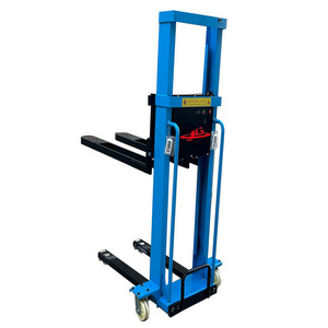 0.5t 1t  lift 1.3 m 1.6 meter Electric Self Load stacker lift for Vans Full-electric self lift stacker lithium