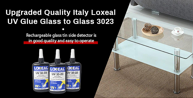 Good quality Italy Loxeal UV glue  for glass to metal glass surface to edge UV glue