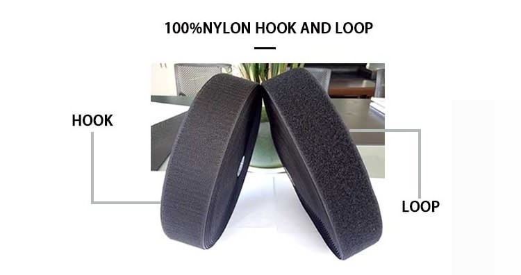 Nylon Tape Hook and Loop Double Sided Loop Tape Suitable for Use on Clothes and Shoes