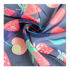 Custom Wholesale Lined Chiffon Fabric 100 Polyester 30D Sheer Chiffon Fabric Printed for Clothing Lining Curtain